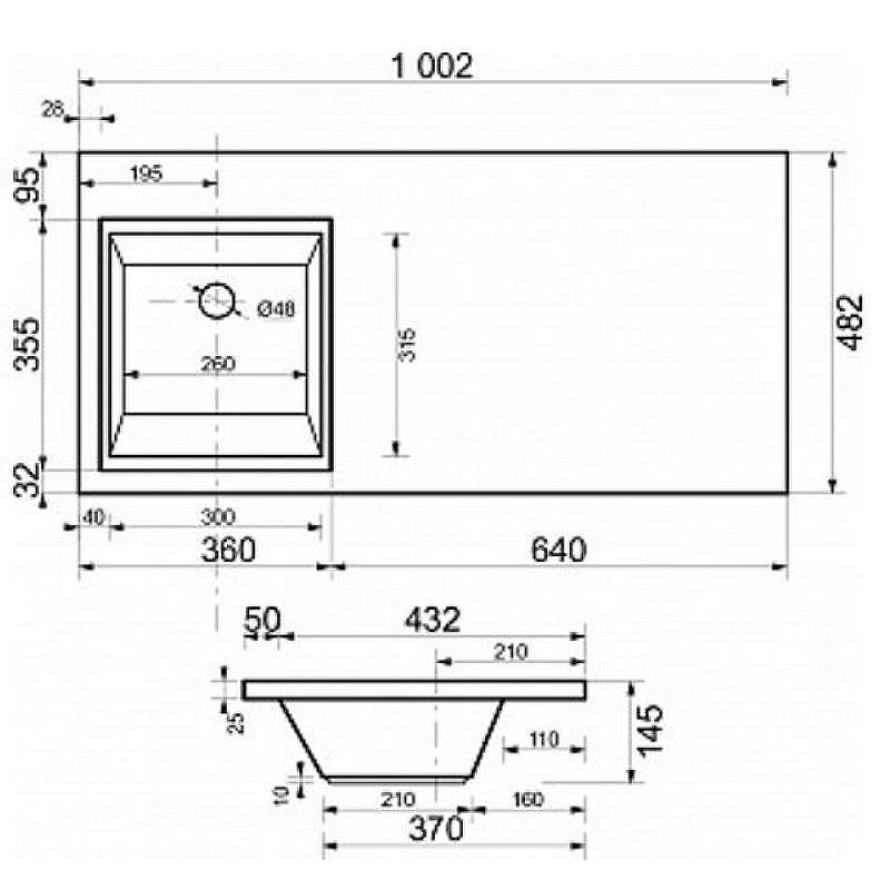 Тумба с раковиной Эстет Dallas Luxe 100 L ФР-00002317 Белая, купить, цена, заказать, магазин, доставка, скидка, промокод, купить, цена, заказать, магазин, доставка, скидка, промокод