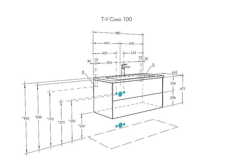 Тумба под раковину Aquaton Сохо 100 1A258201AJ9A0 подвесная Слэйт Галька серая, купить, цена, заказать, магазин, доставка, скидка, промокод, купить, цена, заказать, магазин, доставка, скидка, промокод