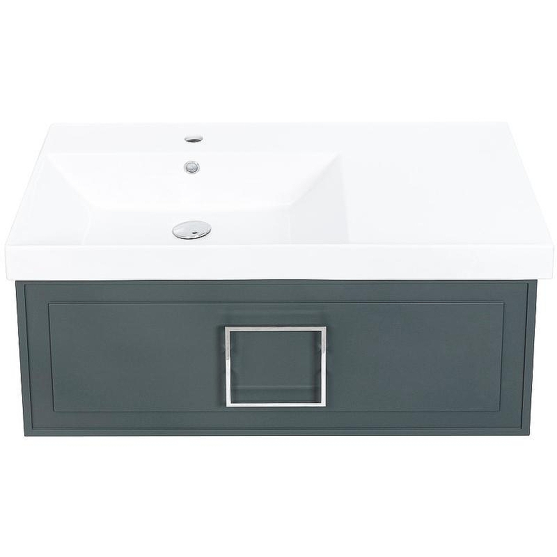 Тумба под раковину La Fenice Cubo 90 FNC-01-CUB-G-90 подвесная Серая матовая, купить, цена, заказать, магазин, доставка, скидка, промокод, купить, цена, заказать, магазин, доставка, скидка, промокод