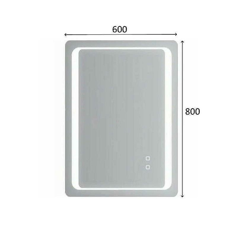 Зеркало Gappo 60 G605 с подсветкой с сенсорным выключателем, подогревом и часами, купить, цена, заказать, магазин, доставка, скидка, промокод, купить, цена, заказать, магазин, доставка, скидка, промокод