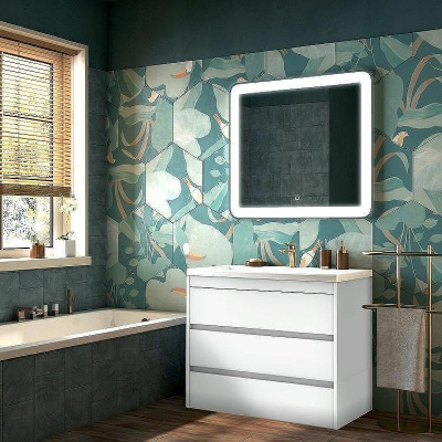 Тумба под раковину Art&Max FAMILY-1000-3C-PIA-BL Белый глянец