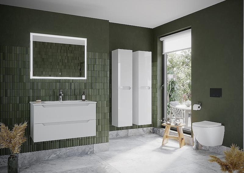 Тумба под раковину Sancos Norma 2.0 120 NR2.0120-1W подвесная Белый глянец, купить, цена, заказать, магазин, доставка, скидка, промокод, купить, цена, заказать, магазин, доставка, скидка, промокод