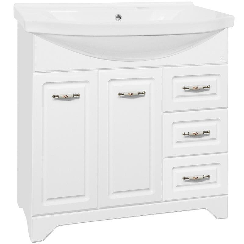 Тумба под раковину Style Line Олеандр 2 90 Белый глянец, купить, цена, заказать, магазин, доставка, скидка, промокод, купить, цена, заказать, магазин, доставка, скидка, промокод