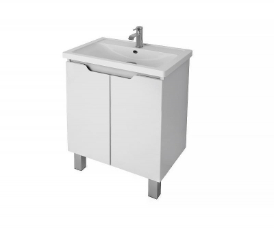 Тумба под раковину Dreja Mini 60 99.0202 подвесная Белый глянец