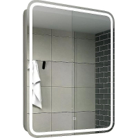 Зеркальный шкаф Relisan Angelica 600х800 Гл000024694 с подсветкой Белый, купить, цена, заказать, магазин, доставка, скидка, промокод, купить, цена, заказать, магазин, доставка, скидка, промокод