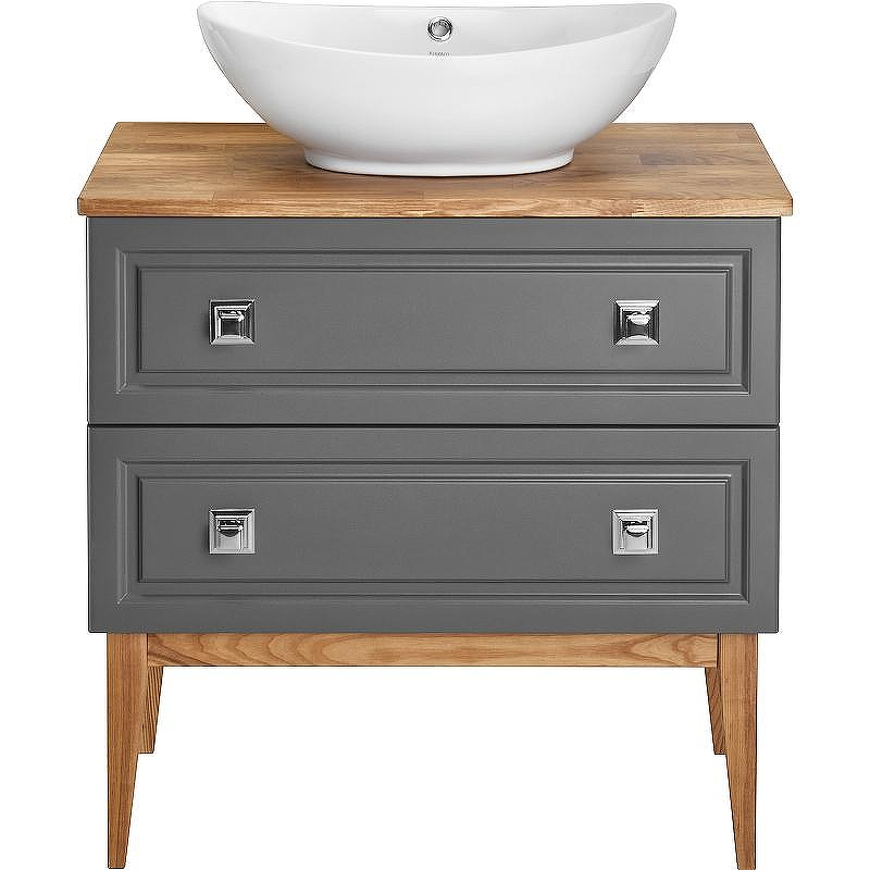 Тумба под раковину ASB-Woodline Каталина 80 Grey 12095 Серая, купить, цена, заказать, магазин, доставка, скидка, промокод, купить, цена, заказать, магазин, доставка, скидка, промокод