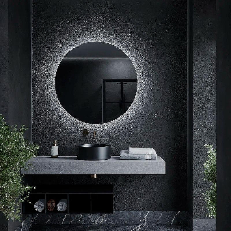 Зеркало Sancos Sfera 100 SF1000 с подсветкой с сенсорным выключателем, купить, цена, заказать, магазин, доставка, скидка, промокод, купить, цена, заказать, магазин, доставка, скидка, промокод