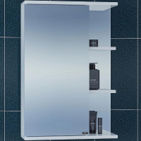 Зеркальный шкаф СанТа Ника 50 L 101084 Белый, купить, цена, заказать, магазин, доставка, скидка, промокод, купить, цена, заказать, магазин, доставка, скидка, промокод