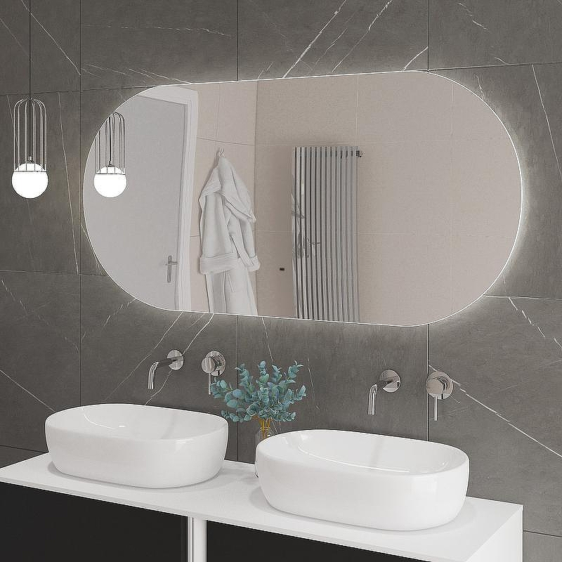 Зеркало Cezares Vague 140 CZR-SPC-VAGUE-1400-700-MOV с подсветкой с сенсорным выключателем и датчиком движения, купить, цена, заказать, магазин, доставка, скидка, промокод, купить, цена, заказать, магазин, доставка, скидка, промокод