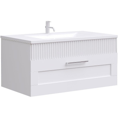 Тумба c раковиной SanVit Турин-1 80 kturin1080 подвесная Белая