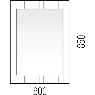 Зеркало Corozo Терра 60 SD-00001326 Графит матовый