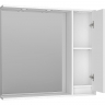Зеркало со шкафом Brevita Balaton 90 R BAL-04090-01-П с подсветкой Белое матовое, купить, цена, заказать, магазин, доставка, скидка, промокод, купить, цена, заказать, магазин, доставка, скидка, промокод