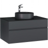 Тумба под раковину Raval Decent 80 Dec.01.80/A/RL подвесная Антрацит, купить, цена, заказать, магазин, доставка, скидка, промокод, купить, цена, заказать, магазин, доставка, скидка, промокод