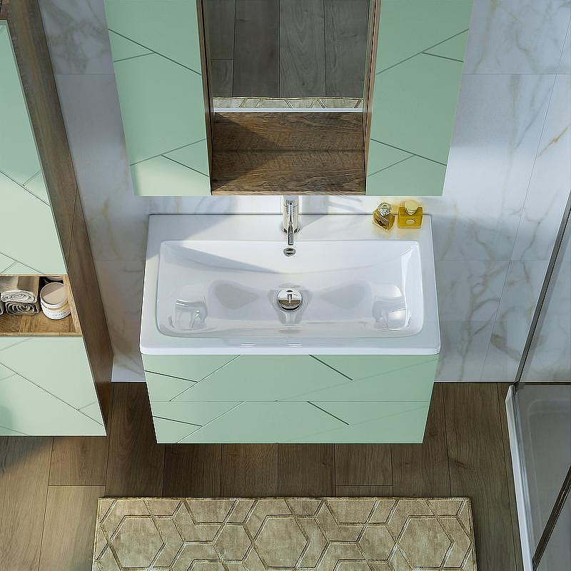 Тумба под раковину Бриклаер Кристалл 80 4627125417177 подвесная Фисташка Дуб гранж песочный, купить, цена, заказать, магазин, доставка, скидка, промокод, купить, цена, заказать, магазин, доставка, скидка, промокод