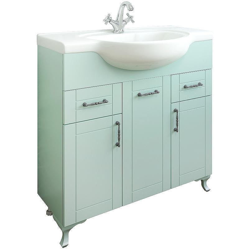 Тумба под раковину Sanflor Глория 85 С000005712 Серая, купить, цена, заказать, магазин, доставка, скидка, промокод, купить, цена, заказать, магазин, доставка, скидка, промокод