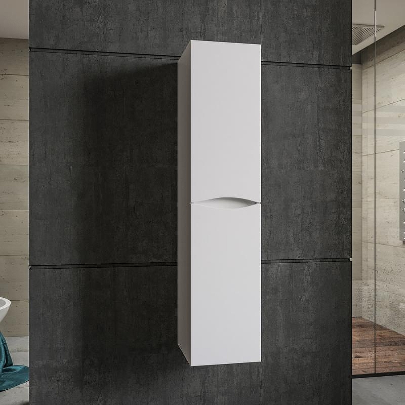 Шкаф пенал Бриклаер Вега 35 4627125414107 подвесной Белый глянец, купить, цена, заказать, магазин, доставка, скидка, промокод, купить, цена, заказать, магазин, доставка, скидка, промокод