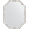 Зеркало Evoform Octagon 53x68 BY 7002 в багетной раме - Чеканка белая 46, купить, цена, заказать, магазин, доставка, скидка, промокод, купить, цена, заказать, магазин, доставка, скидка, промокод