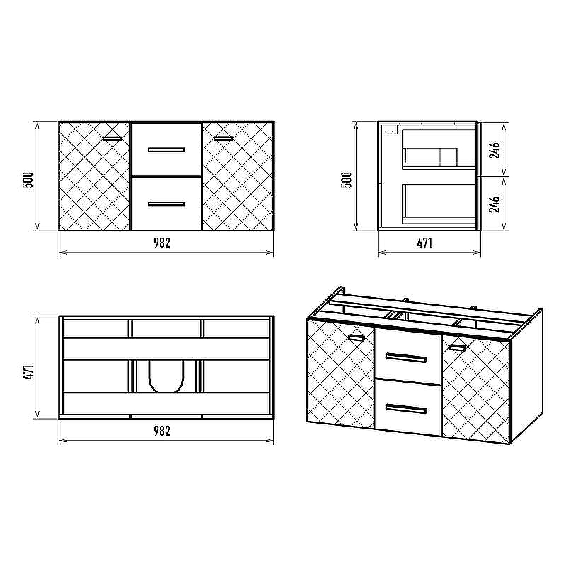 Тумба с раковиной Brevita Shanel 100 УТ000023185 подвесная Белая глянцевая, купить, цена, заказать, магазин, доставка, скидка, промокод, купить, цена, заказать, магазин, доставка, скидка, промокод