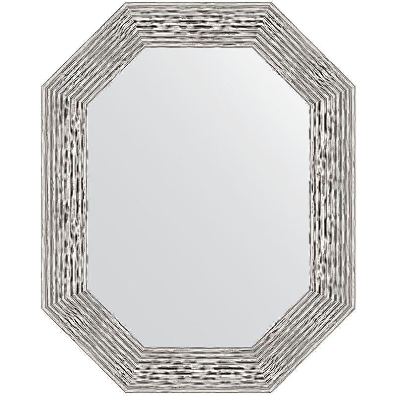 Зеркало Evoform Polygon 76х61 BY 7194 в багетной раме - Волна хром 90, купить, цена, заказать, магазин, доставка, скидка, промокод, купить, цена, заказать, магазин, доставка, скидка, промокод