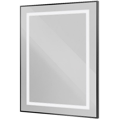 Зеркало BelBagno Kraft 70 SPC-KRAFT-700-800-SENS-NERO с подсветкой Черное с сенсорным выключателем