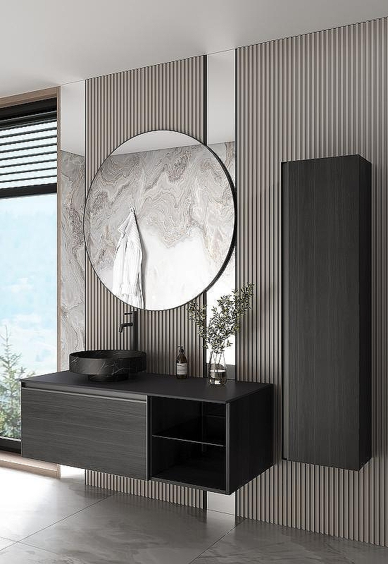 Тумба под раковину Boheme Armadi Art Quatro 6 120 790-M6-120-OA-A подвесная Дуб антрацит профиль Антрацит, купить, цена, заказать, магазин, доставка, скидка, промокод, купить, цена, заказать, магазин, доставка, скидка, промокод