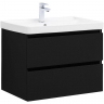 Тумба под раковину Aquanet Вега 2.0 70 337954 подвесная Черная матовая, купить, цена, заказать, магазин, доставка, скидка, промокод, купить, цена, заказать, магазин, доставка, скидка, промокод