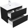 Тумба под раковину Aquanet Вега 2.0 70 337954 подвесная Черная матовая, купить, цена, заказать, магазин, доставка, скидка, промокод, купить, цена, заказать, магазин, доставка, скидка, промокод