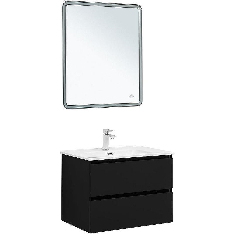 Тумба под раковину Aquanet Вега 2.0 70 337954 подвесная Черная матовая, купить, цена, заказать, магазин, доставка, скидка, промокод, купить, цена, заказать, магазин, доставка, скидка, промокод