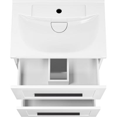 Тумба с раковиной Misty Модерн 60 УТ000024615 Белая матовая