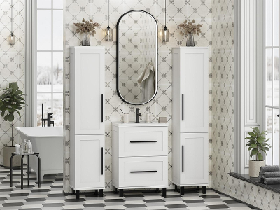 Тумба с раковиной Misty Модерн 60 УТ000024615 Белая матовая