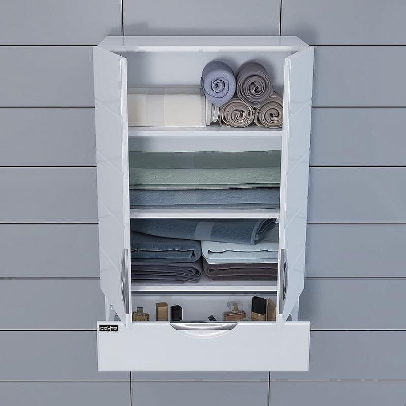 Подвесной шкаф СанТа Родос 60 406003 Белый, купить, цена, заказать, магазин, доставка, скидка, промокод, купить, цена, заказать, магазин, доставка, скидка, промокод