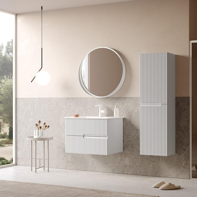 Тумба с раковиной Orka Moonlight 71 5001491 подвесная цвет Белый матовый, купить, цена, заказать, магазин, доставка, скидка, промокод, купить, цена, заказать, магазин, доставка, скидка, промокод