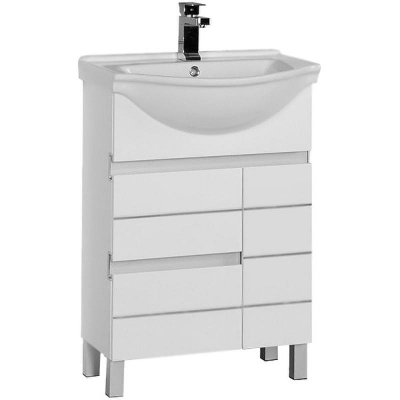 Тумба с раковиной Aquanet Доминика 60 212754 Белая