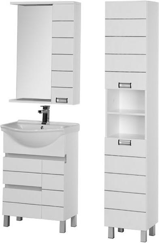 Тумба с раковиной Aquanet Доминика 60 212754 Белая, купить, цена, заказать, магазин, доставка, скидка, промокод, купить, цена, заказать, магазин, доставка, скидка, промокод