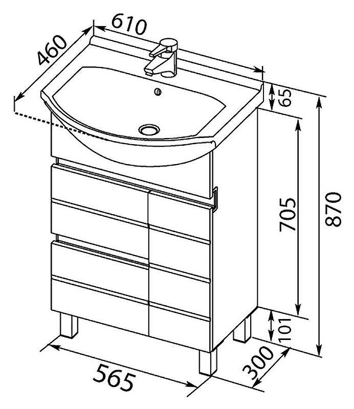Тумба с раковиной Aquanet Доминика 60 212754 Белая, купить, цена, заказать, магазин, доставка, скидка, промокод, купить, цена, заказать, магазин, доставка, скидка, промокод
