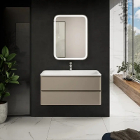 Тумба под раковину AQUAme S4 100 AQM900410BG подвесная цвет Бежевый, купить, цена, заказать, магазин, доставка, скидка, промокод, купить, цена, заказать, магазин, доставка, скидка, промокод