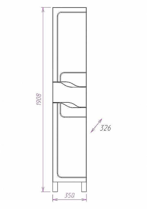 Шкаф пенал Onika Веронэлла 35.11 403563 Белый, купить, цена, заказать, магазин, доставка, скидка, промокод, купить, цена, заказать, магазин, доставка, скидка, промокод