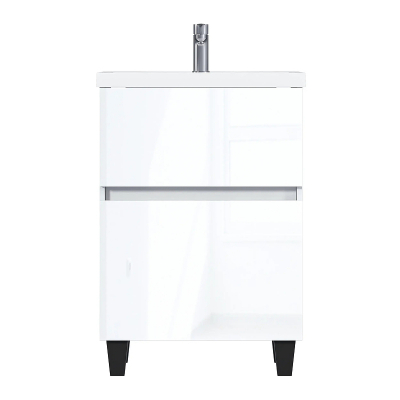 Тумба под раковину 1MarKa Aris 60Н Ц0000035775 цвет Белая аляска Белый глянец