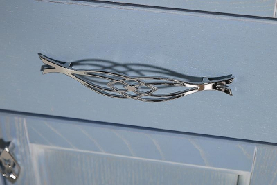 Тумба под раковину ASB-Woodline Модерн 85 11247 Рошфор с Белой патиной