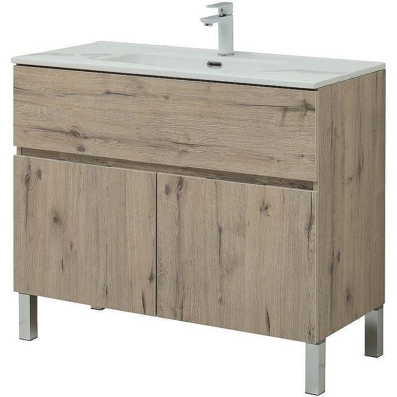 Тумба под раковину Aquanet Алвита New 100 277557 Дуб Веллингтон, купить, цена, заказать, магазин, доставка, скидка, промокод, купить, цена, заказать, магазин, доставка, скидка, промокод