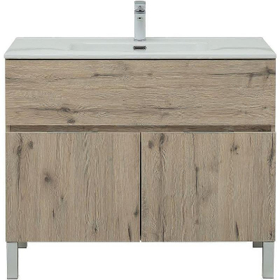 Тумба под раковину Aquanet Алвита New 100 277557 Дуб Веллингтон