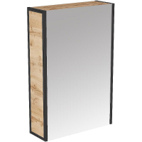 Зеркальный шкаф 1MarKa Grunge Loft 60П Ц0000007992 Дуб вотан, купить, цена, заказать, магазин, доставка, скидка, промокод, купить, цена, заказать, магазин, доставка, скидка, промокод