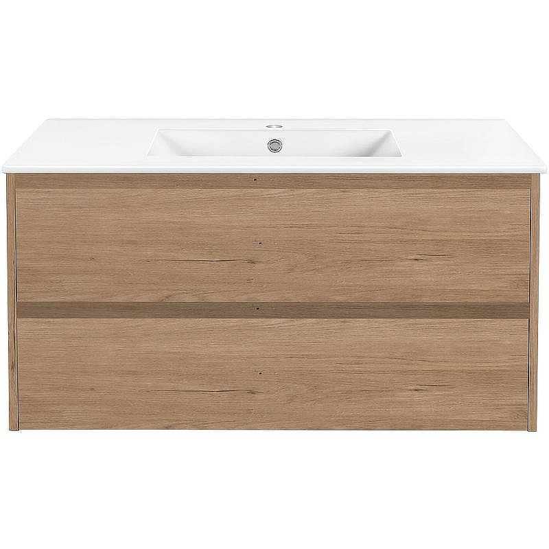 Тумба под раковину Vincea Gio 100 VMC-2G100NO подвесная N.Oak, купить, цена, заказать, магазин, доставка, скидка, промокод, купить, цена, заказать, магазин, доставка, скидка, промокод