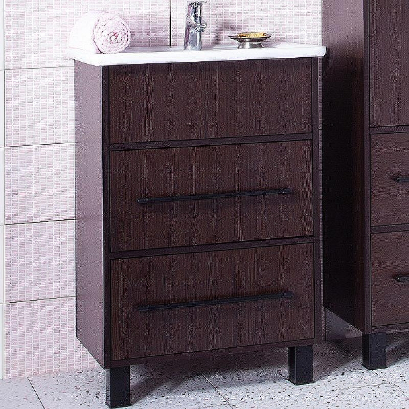 Тумба под раковину Бриклаер Чили 60 4627125415142 Венге, купить, цена, заказать, магазин, доставка, скидка, промокод, купить, цена, заказать, магазин, доставка, скидка, промокод