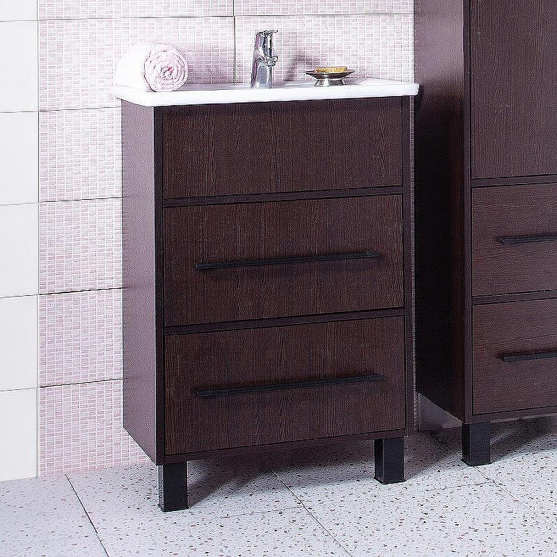 Тумба под раковину Бриклаер Чили 60 4627125415142 Венге, купить, цена, заказать, магазин, доставка, скидка, промокод, купить, цена, заказать, магазин, доставка, скидка, промокод