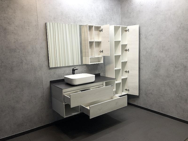 Зеркало со шкафом Comforty Прага 120 00004136262 Дуб белый, купить, цена, заказать, магазин, доставка, скидка, промокод, купить, цена, заказать, магазин, доставка, скидка, промокод