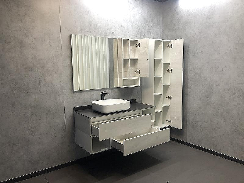 Зеркало со шкафом Comforty Прага 120 00004136262 Дуб белый, купить, цена, заказать, магазин, доставка, скидка, промокод, купить, цена, заказать, магазин, доставка, скидка, промокод