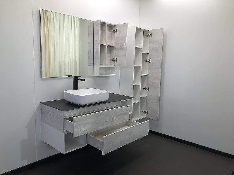 Зеркало со шкафом Comforty Прага 120 00004136262 Дуб белый, купить, цена, заказать, магазин, доставка, скидка, промокод, купить, цена, заказать, магазин, доставка, скидка, промокод