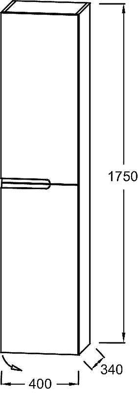 Шкаф пенал Jacob Delafon Nona 40 R EB1983RRU-N21 подвесной Серый титан, купить, цена, заказать, магазин, доставка, скидка, промокод, купить, цена, заказать, магазин, доставка, скидка, промокод