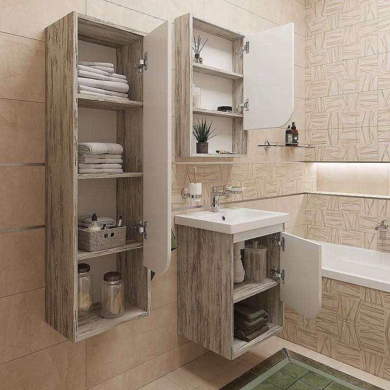 Зеркальный шкаф DIWO Самара 50 R SAM.Z.50/P/DS Дуб скандинавский, купить, цена, заказать, магазин, доставка, скидка, промокод, купить, цена, заказать, магазин, доставка, скидка, промокод